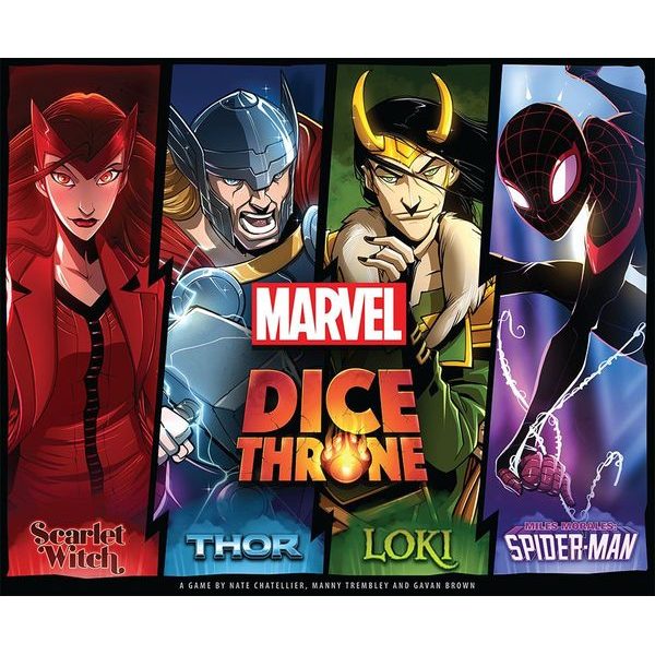 Marvel Dice Throne: Scarlet Witch, Thor, Loki, Spider-Man