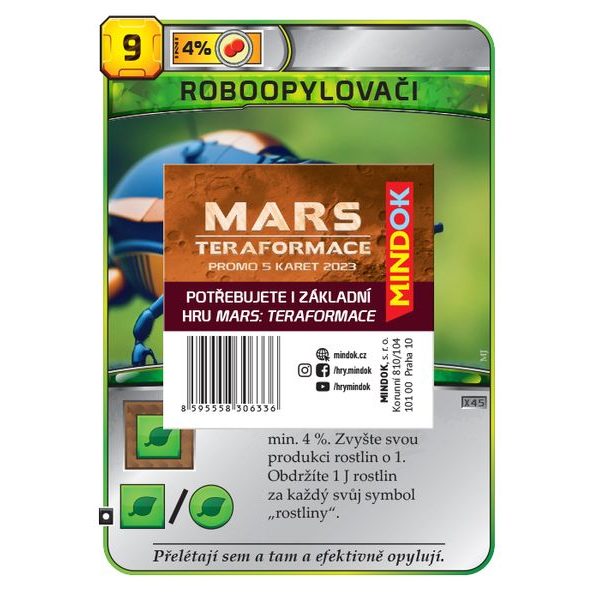 Mars: Teraformace - 5 bonusových karet (2023)