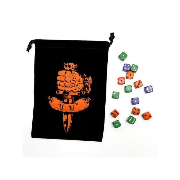 Dungeon Degenerates - Dice Bag & Dice
