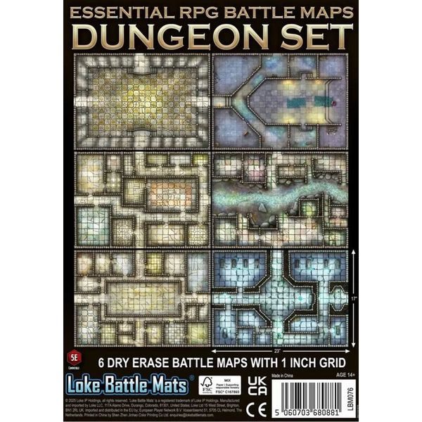 Loke Battle Mats - Dungeon Set