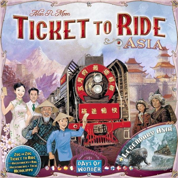 Ticket to Ride - mapy Asie