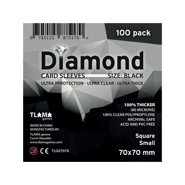 Obaly na karty (70x70mm) Square Small - Diamond, 100 ks