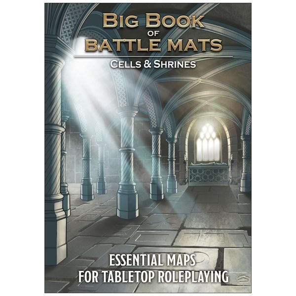Big Book of Battle Mats - Cells & Shrines (Essential Maps For Tabletop Roleplaying)