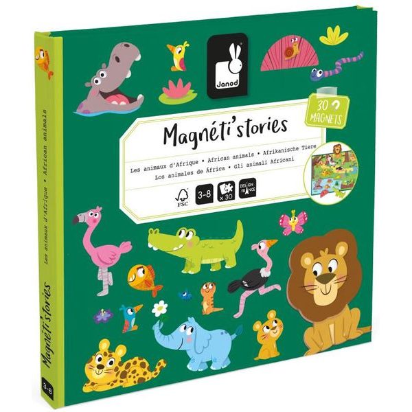 Magnetická kniha: Africká zvířátka