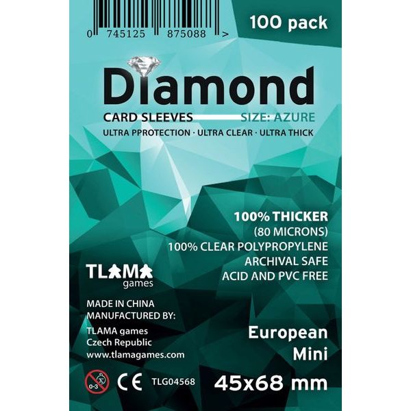 Obaly na karty (45x68mm) European Mini - Diamond, 100 ks