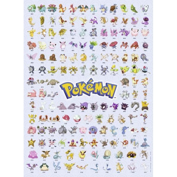 Puzzle Prvních 151 Pokémonů 500d