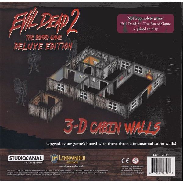 Evil Dead 2: The Board Game Deluxe Edition - 3-D Cabin Walls
