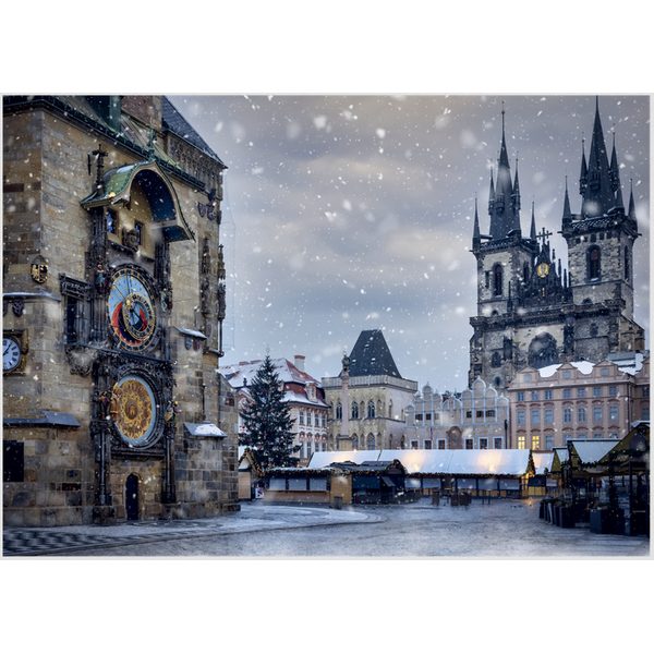 Puzzle Zimní orloj 1000d