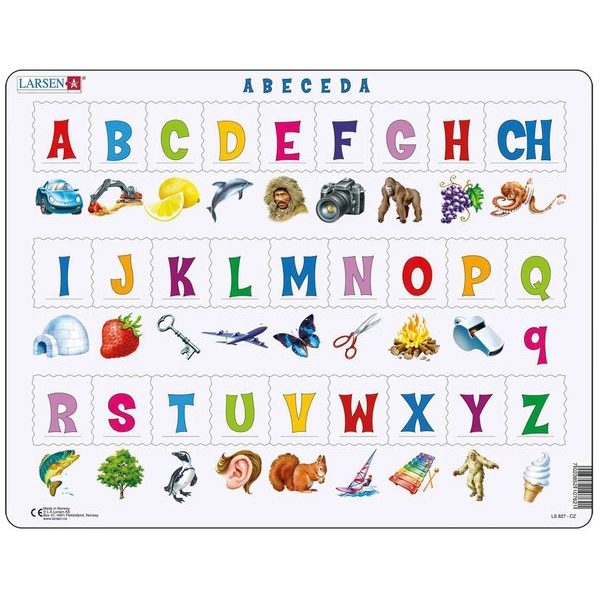 Puzzle vzdělávací: Abeceda 27d