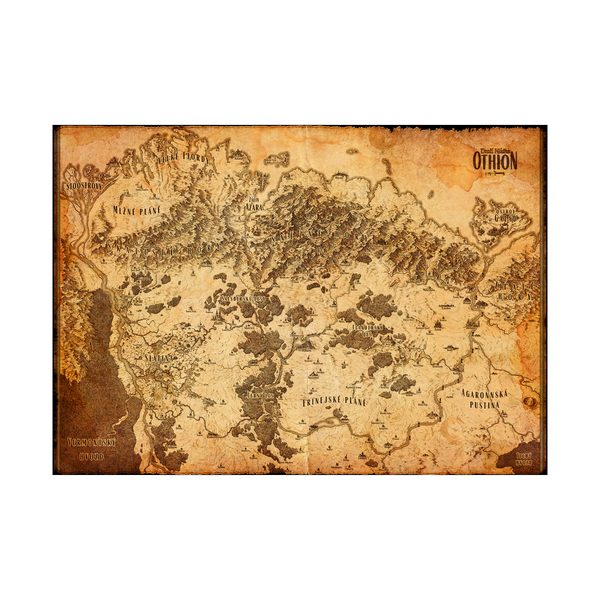 Dračí hlídka - Mapa světa Domovina – království Othion