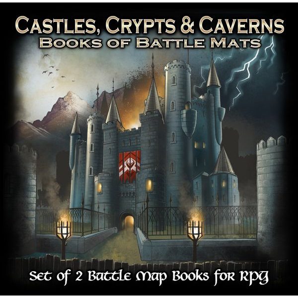 Castles, Crypts & Caverns: Book of Battle Mats