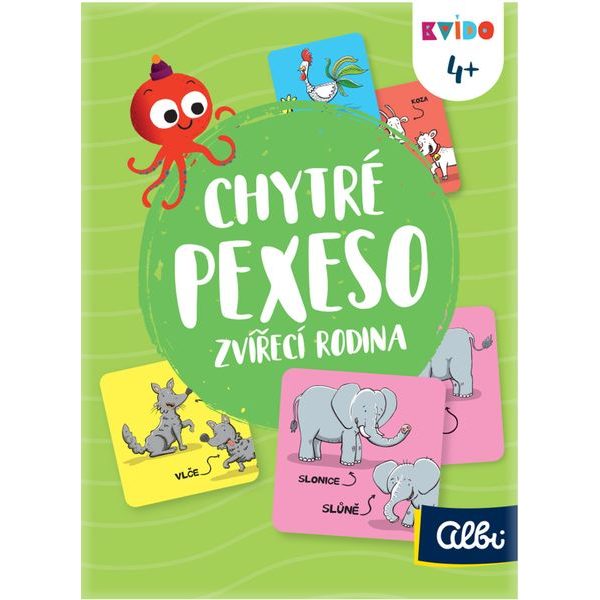 Chytré pexeso: Zvířecí rodina