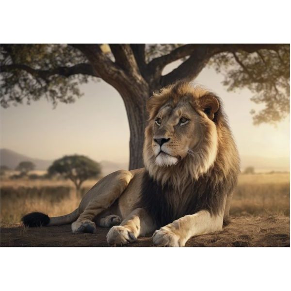 Puzzle Odpočívající lev 500d