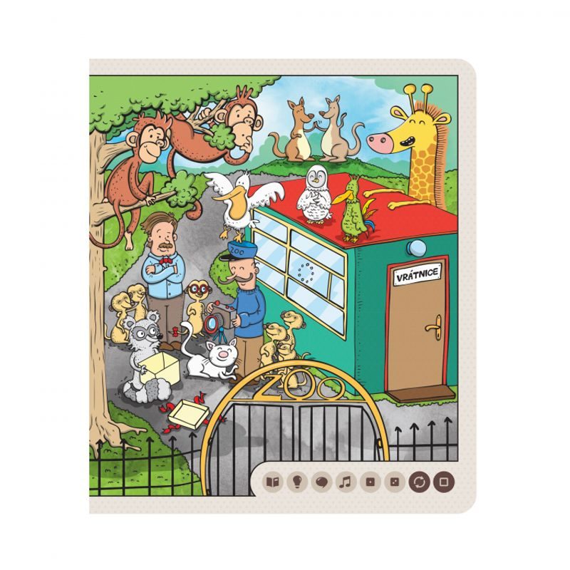 Albi tužka 2.0 s knihou Zvířátka v ZOO