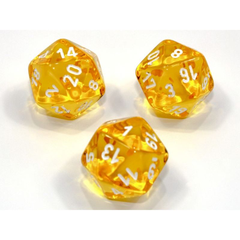 Kostka 20 stran průhledná