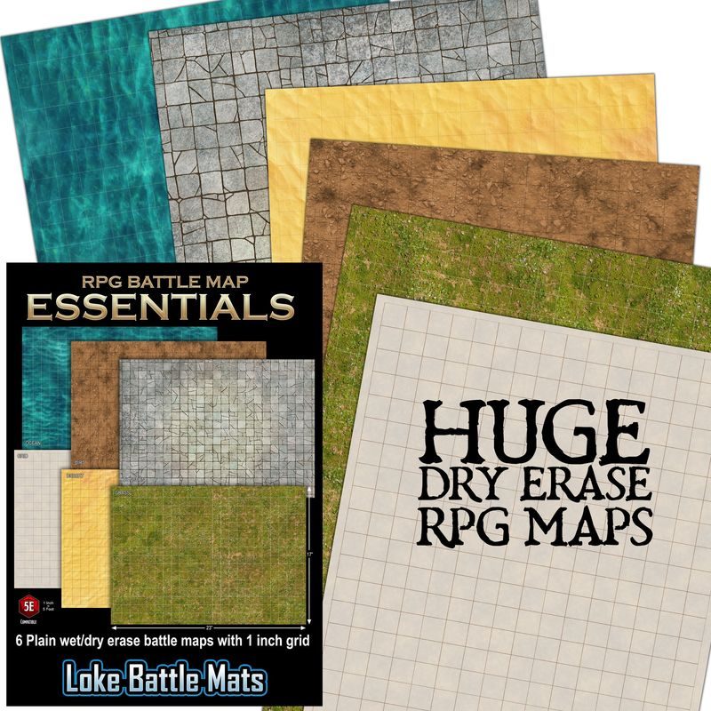 Loke Battle Mats - RPG Battle Mats: Essentials