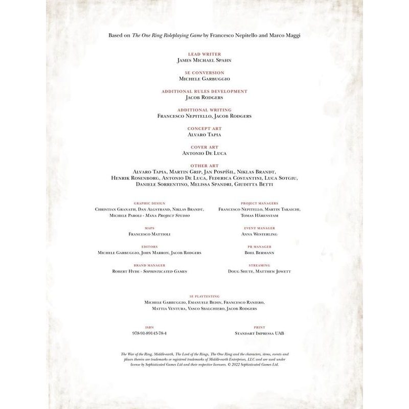 The Lord of the Rings: Roleplaying (5E) - Shire Adventures