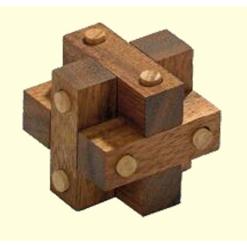 Sada 12 hlavolamů v dřevěném kufříku