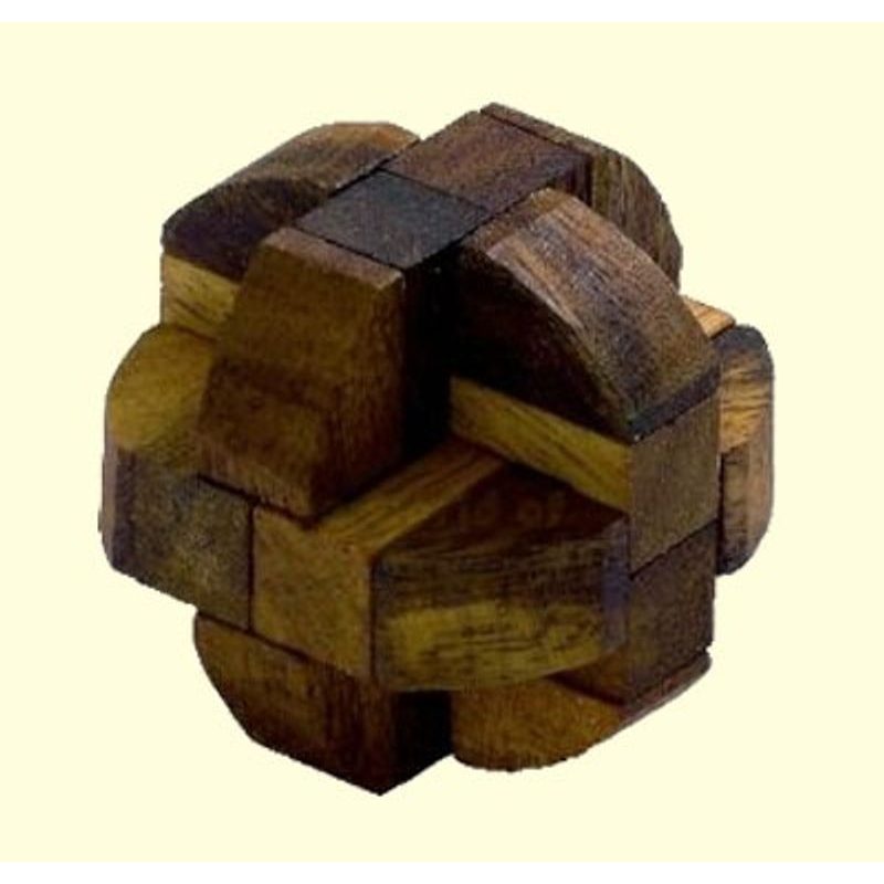 Sada 12 hlavolamů v dřevěném kufříku