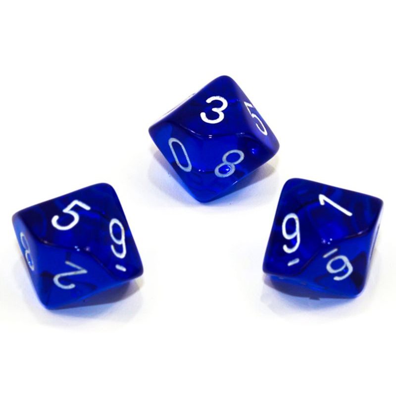 Kostka 10 stran průhledná