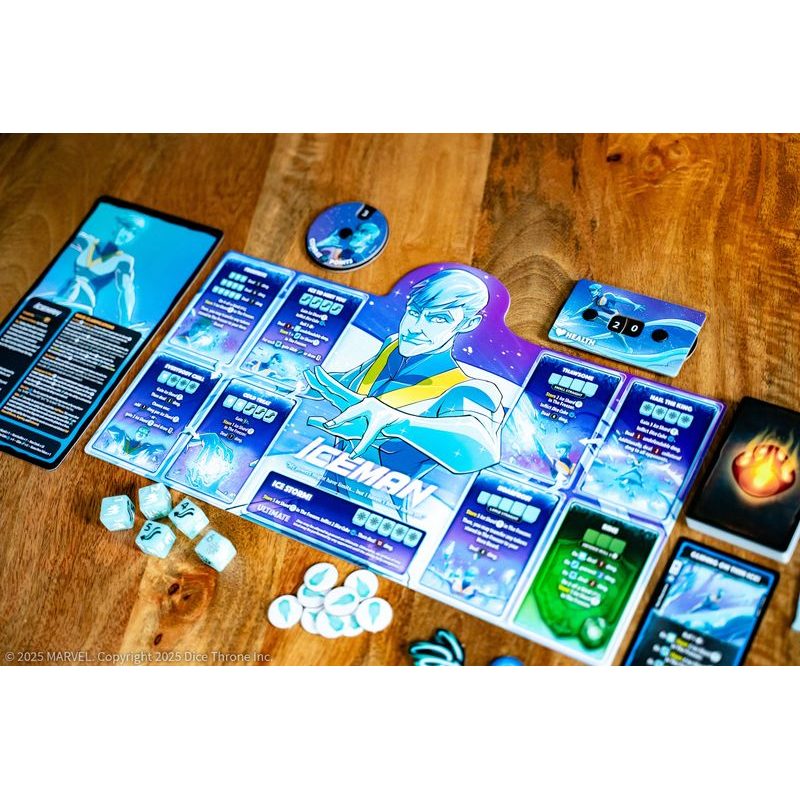 Marvel Dice Throne X-Men: Iceman, Psylocke, Storm, Wolverine