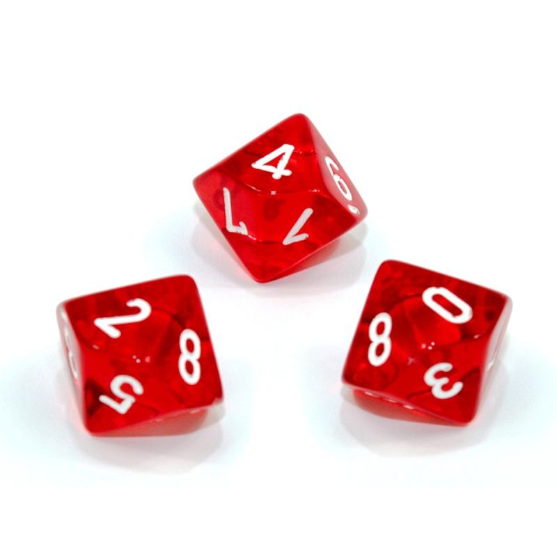 Kostka 10 stran průhledná