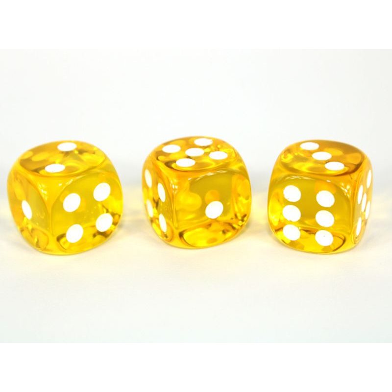 Kostka 6 stran, 16mm průhledná