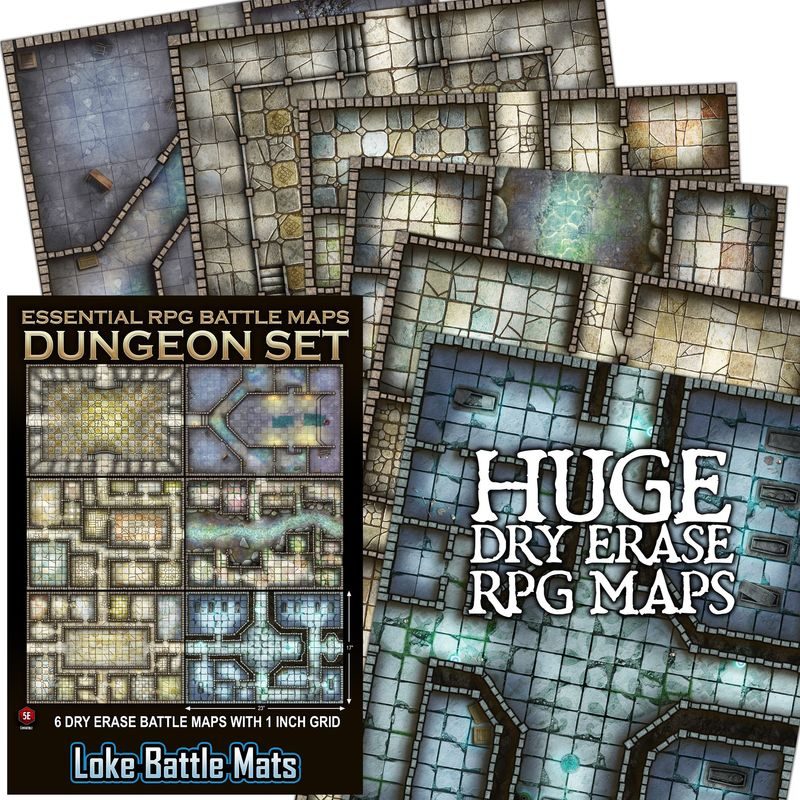 Loke Battle Mats - Dungeon Set