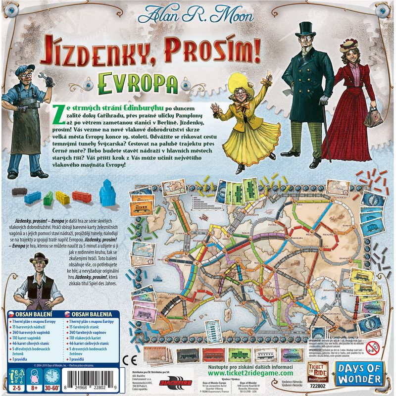 Jízdenky, prosím! Evropa (Ticket to Ride)