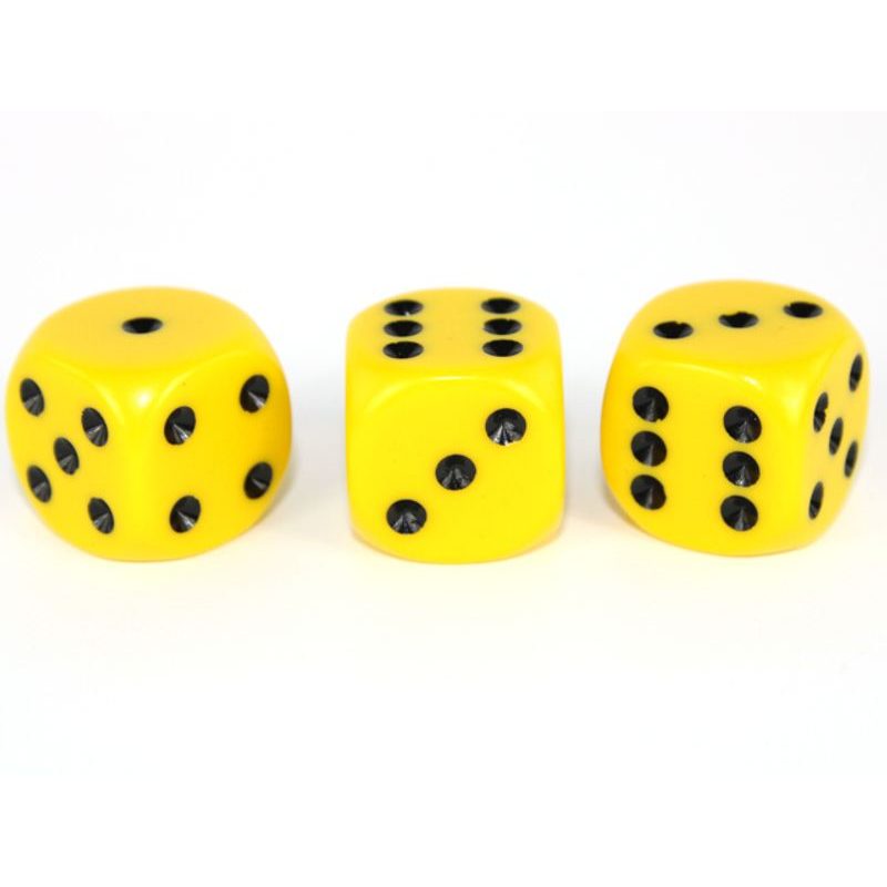 Kostka 6 stran, 12mm jednobarevná