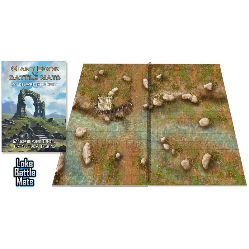 Giant Book of Battle Mats: Wilds, Wrecks & Ruins