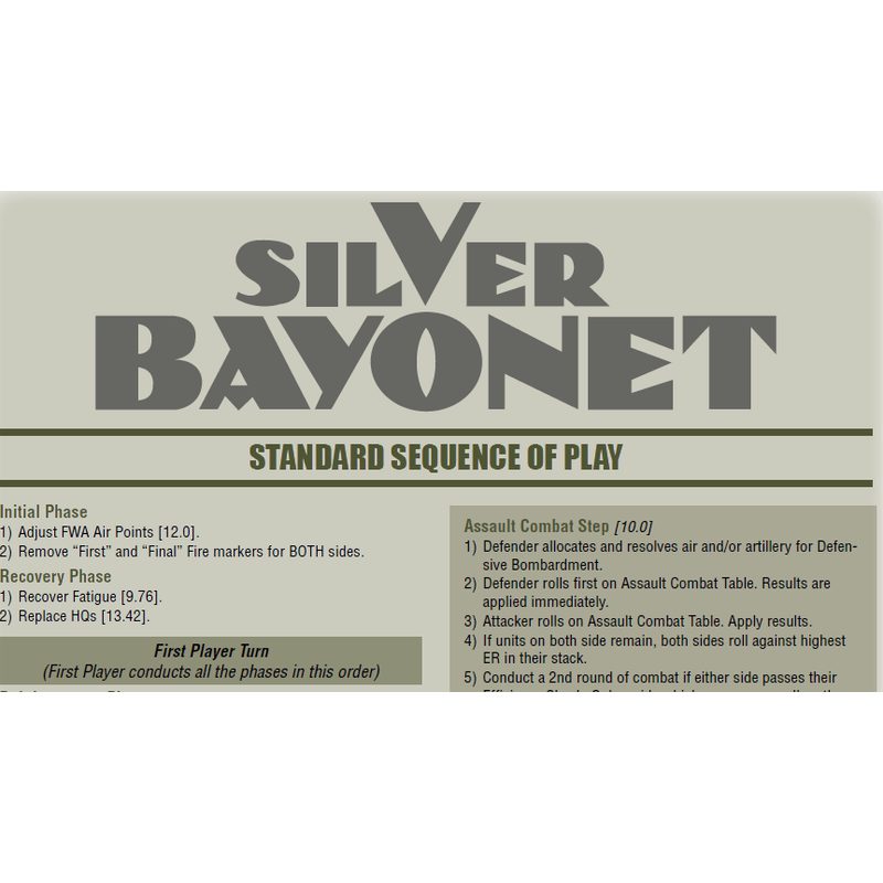 Silver Bayonet (GMT)