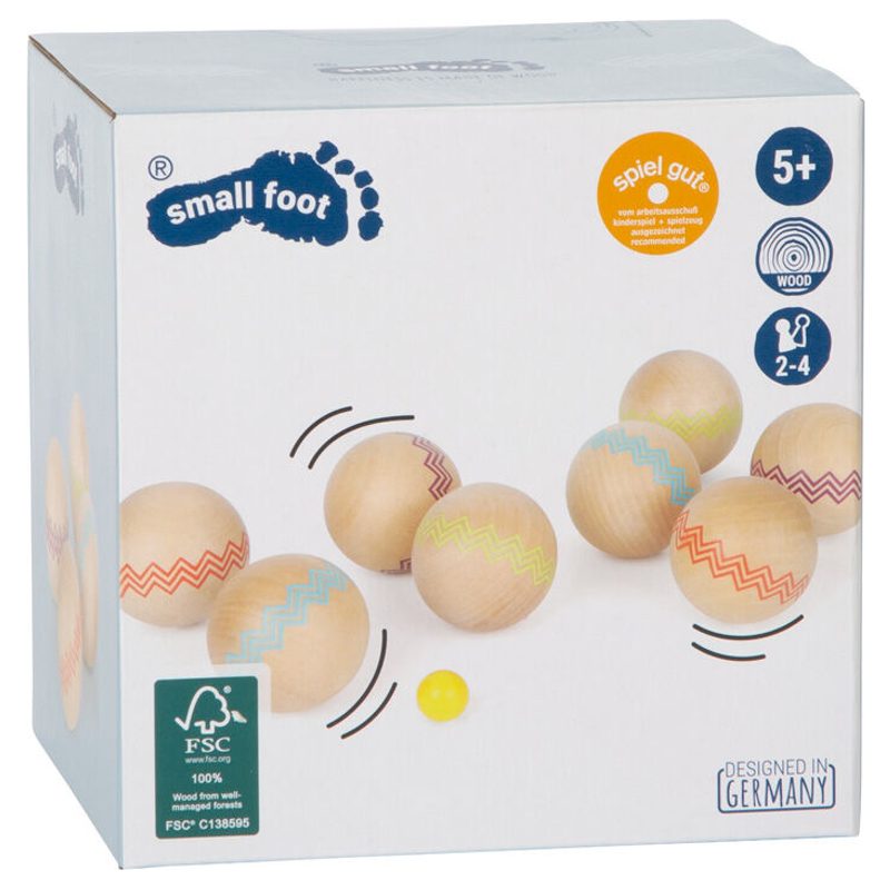 Petanque dřevěný malý - 8 koulí