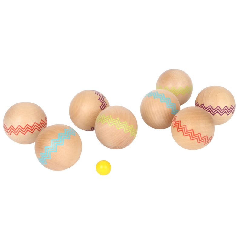 Petanque dřevěný malý - 8 koulí