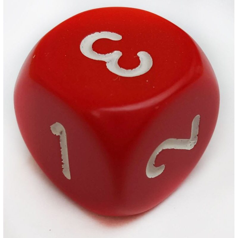 Kostka 6 stran, 16 mm jednobarevná (1-2-3)