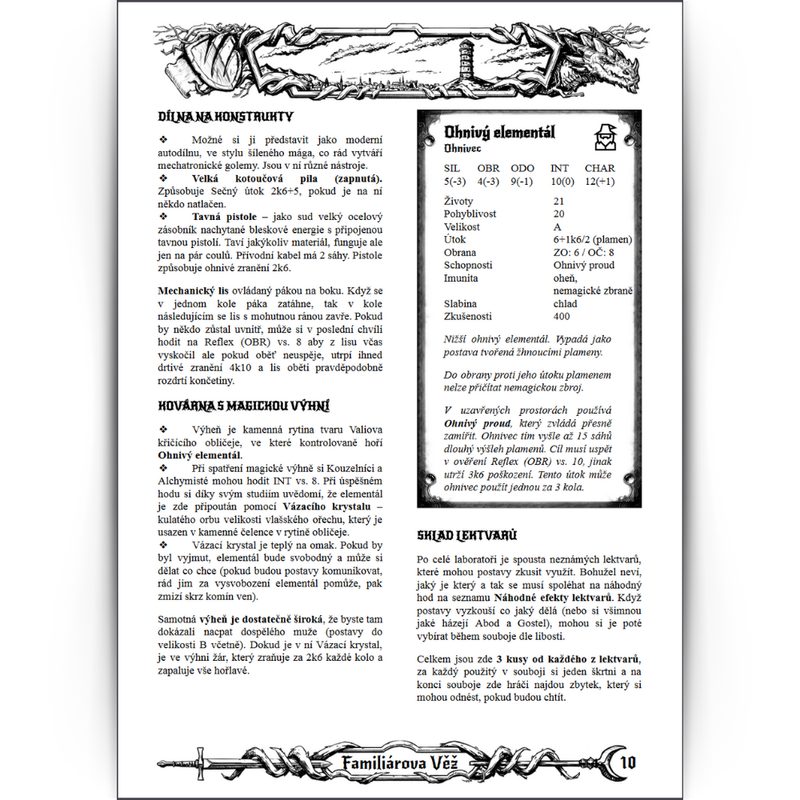 Dračí hlídka - Dobrodružství Familiárova věž