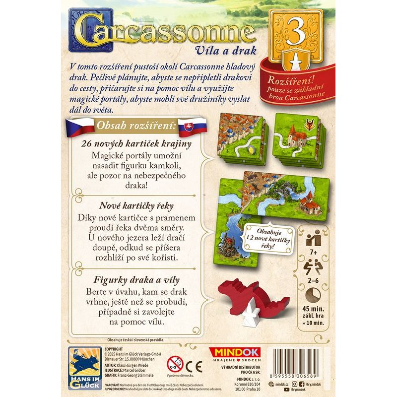Carcassonne 3. rozšíření - Víla a drak (2025)