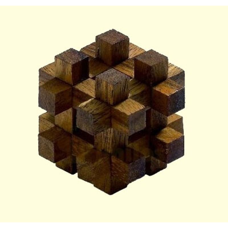 Sada 12 hlavolamů v dřevěném kufříku