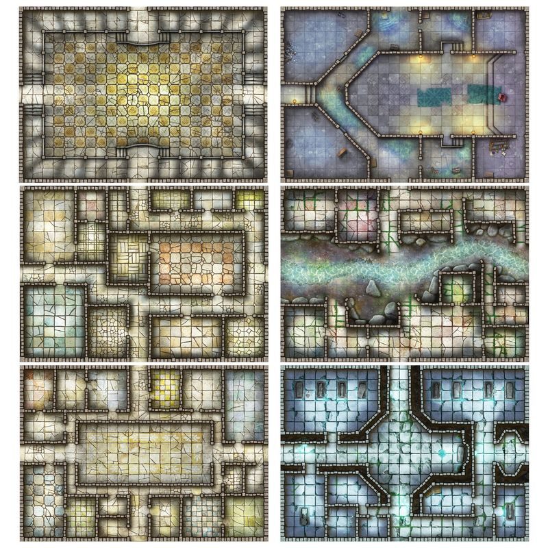 Loke Battle Mats - Dungeon Set