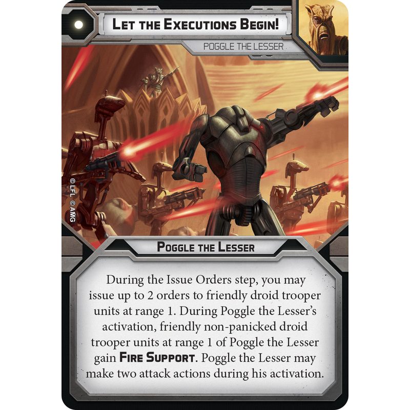 Star Wars: Legion - Sun Fac & Poggle the Lesser Commander