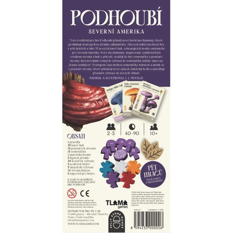 Podhoubí - Severní Amerika