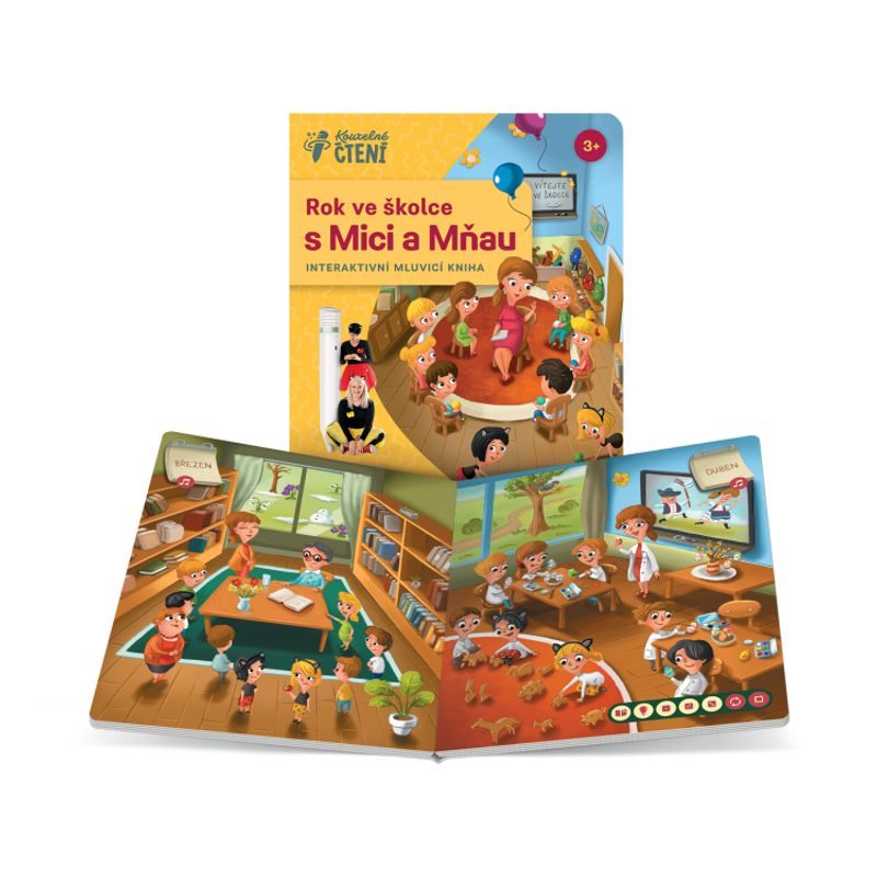 Kouzelné čtení: Rok ve školce s Mici a Mňau (kniha)