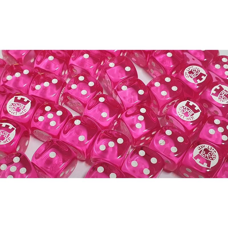 Kostka Svět her 6 stran 16mm průhledná