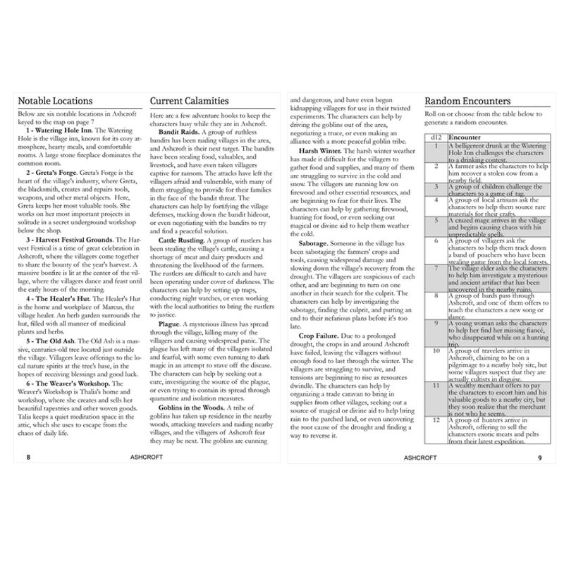 Just Passing Through: 20 Small Villages for Any Fantasy RPG