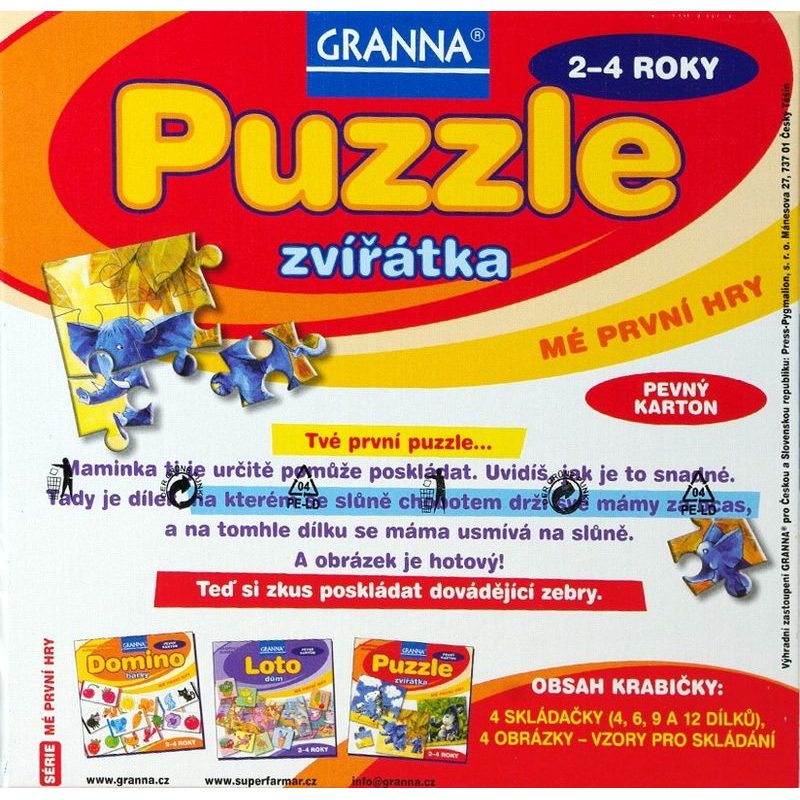 Puzzle Zvířátka