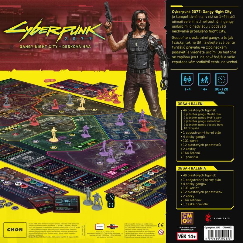 Cyberpunk 2077: Gangy Night City Desková hra