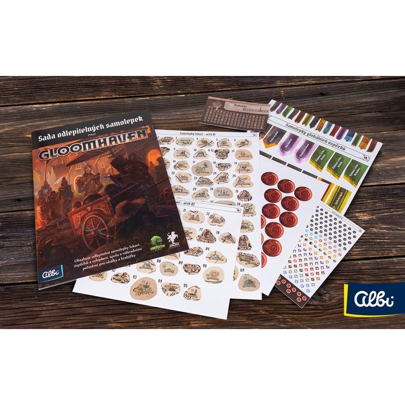 Gloomhaven - odlepitelné samolepky