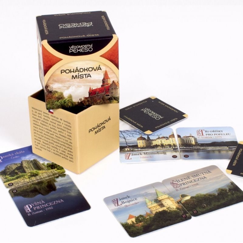 Vědomostní pexeso: Pohádková místa