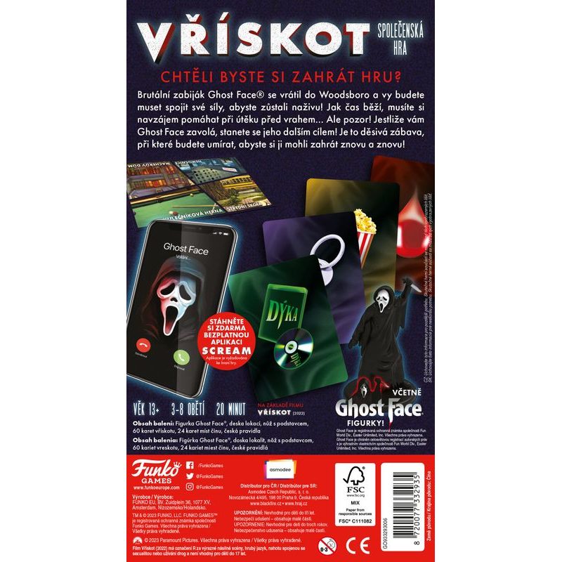 Vřískot: společenská hra