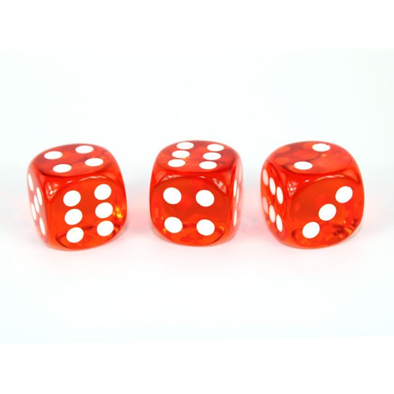 Kostka 6 stran, 16mm průhledná